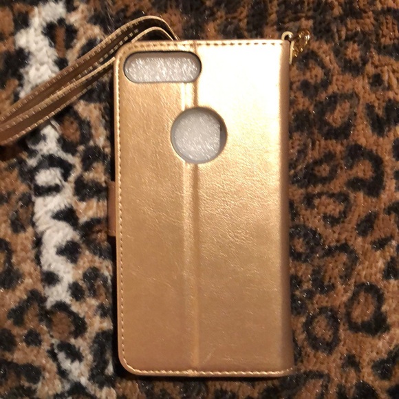 Cover Cell en cuir rosé neuf avec pochette à carte - Picture 2 of 6